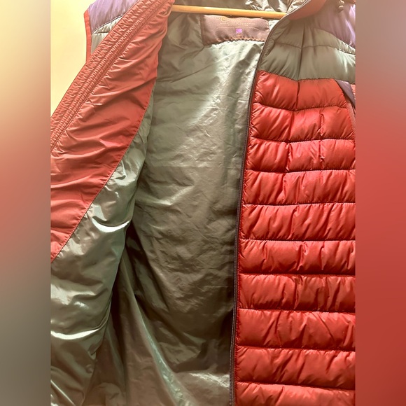 Men’s Scotch and Soda Burgundy/Navy/Forest Green Puffer Vest - XL - Picture 3 of 5